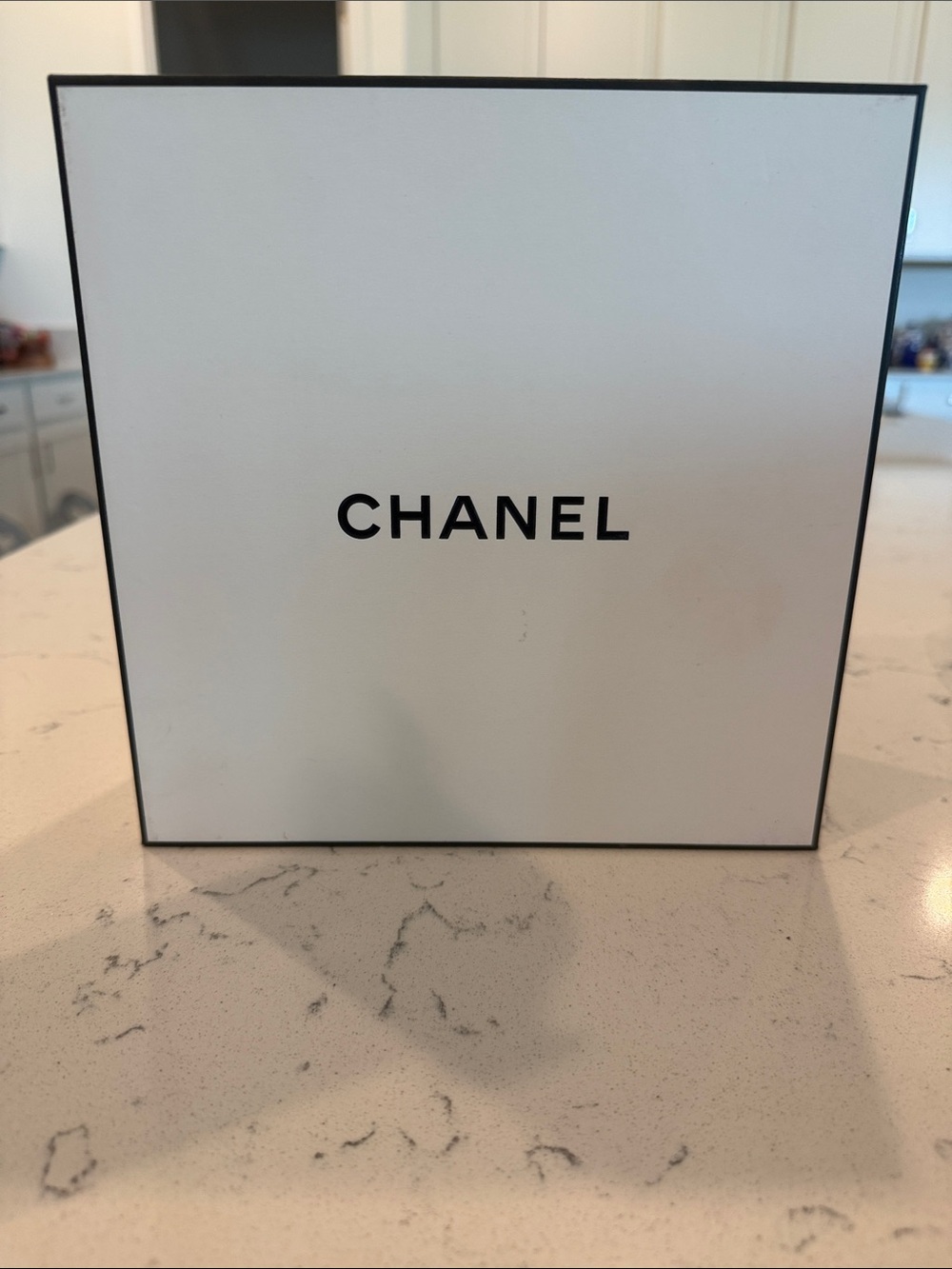 CHANEL White and Black Branded Gift Box